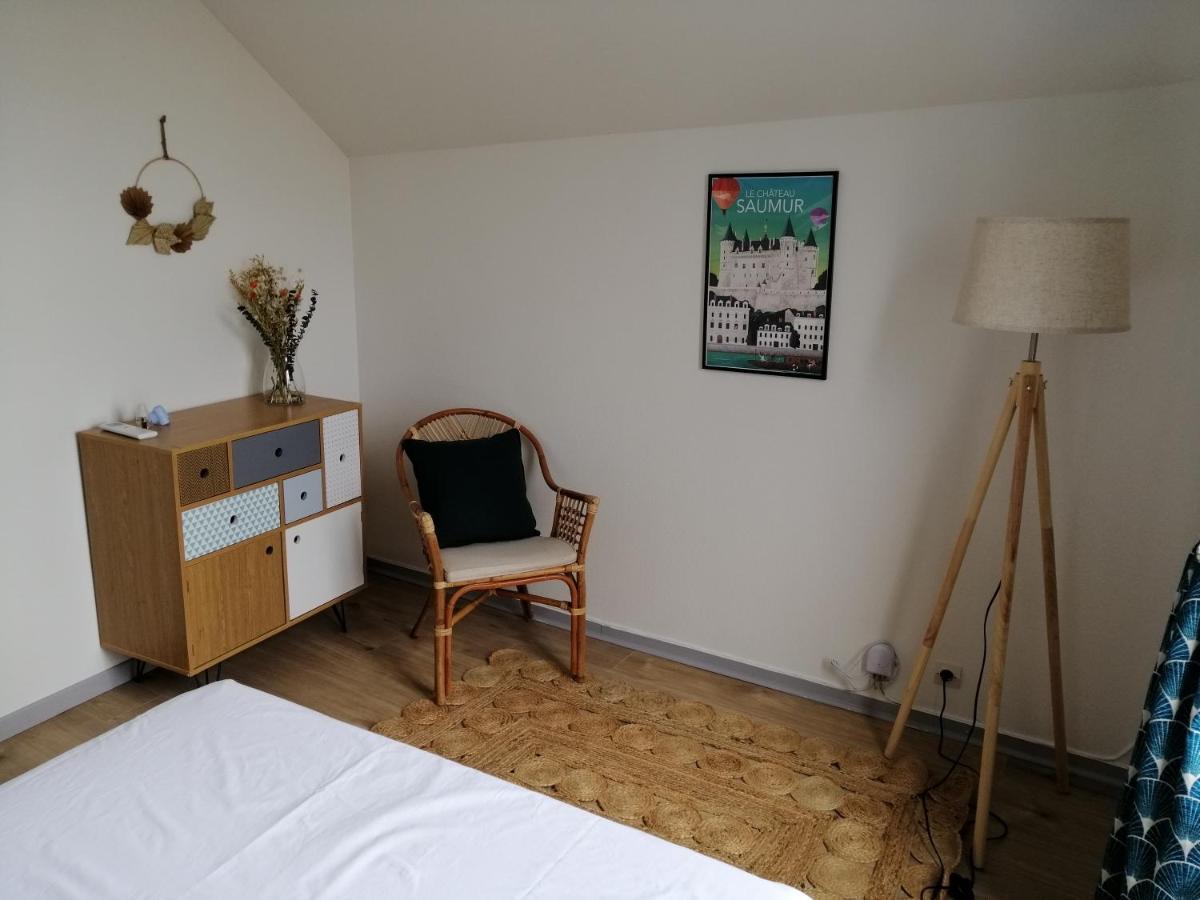 Bel appt 3 pièces, jardin privatif, au calme, 10 mn Saumur et CNPE Varennes-sur-Loire Esterno foto